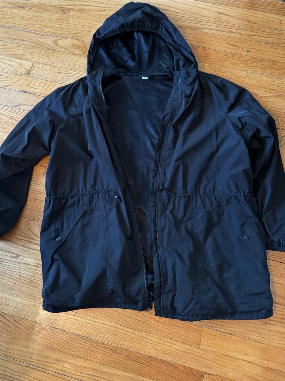 Old Navy Black Women's Hooded Utility Jacket